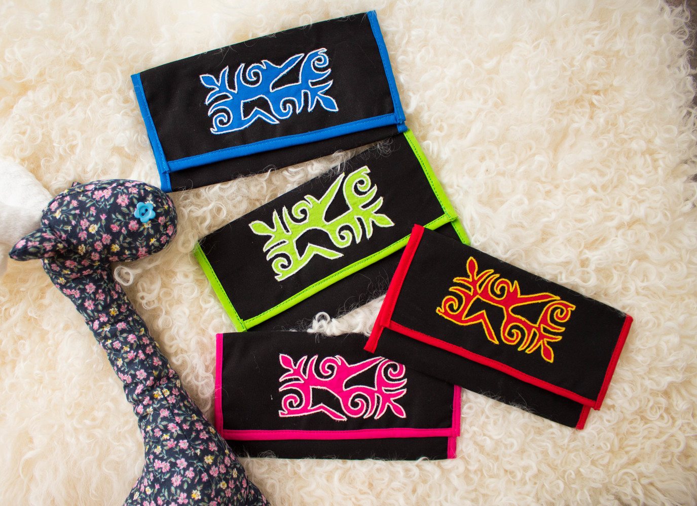 <p>Embroidered Wallets&nbsp;</p>