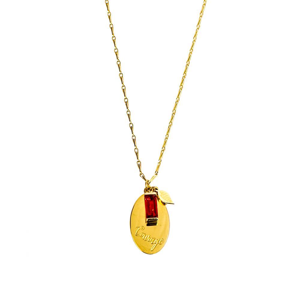 <p>Take Courage Pendant Necklace N267&nbsp;</p>