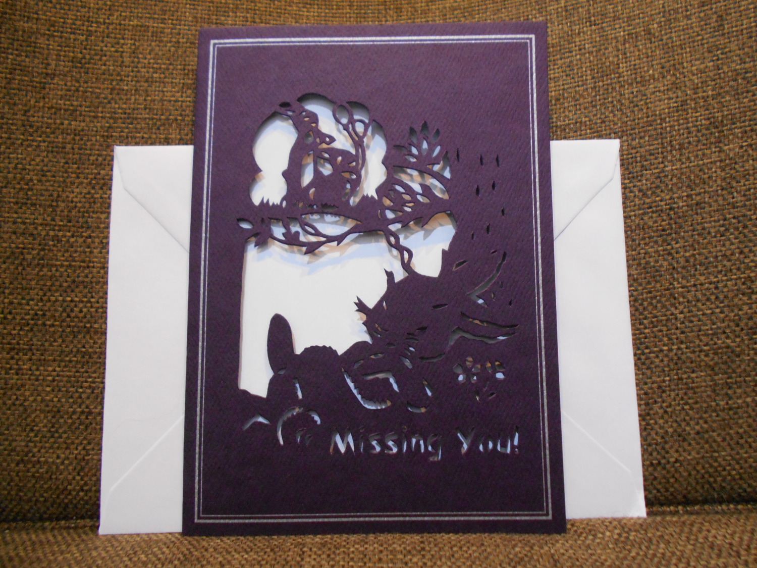 <p>Evergreen Missing Rabbit Card&nbsp;</p>