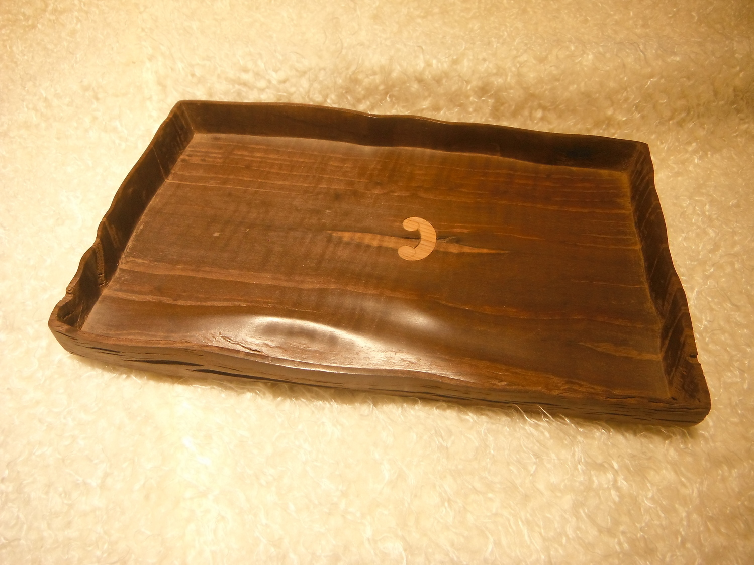 Liaochun Hand-Carved Wooden Tray